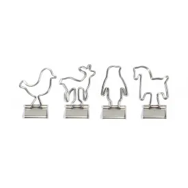 Animal Binder Clips (4 pcs)