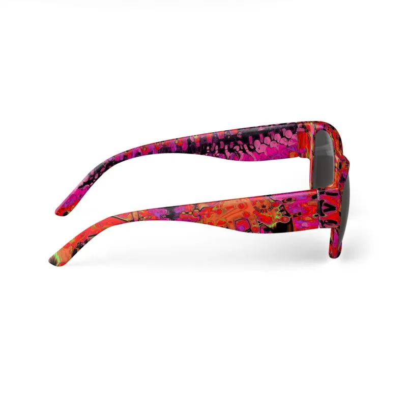 #101 JAXS N CROWN Designer SUNGLASSES, ABSTRACT