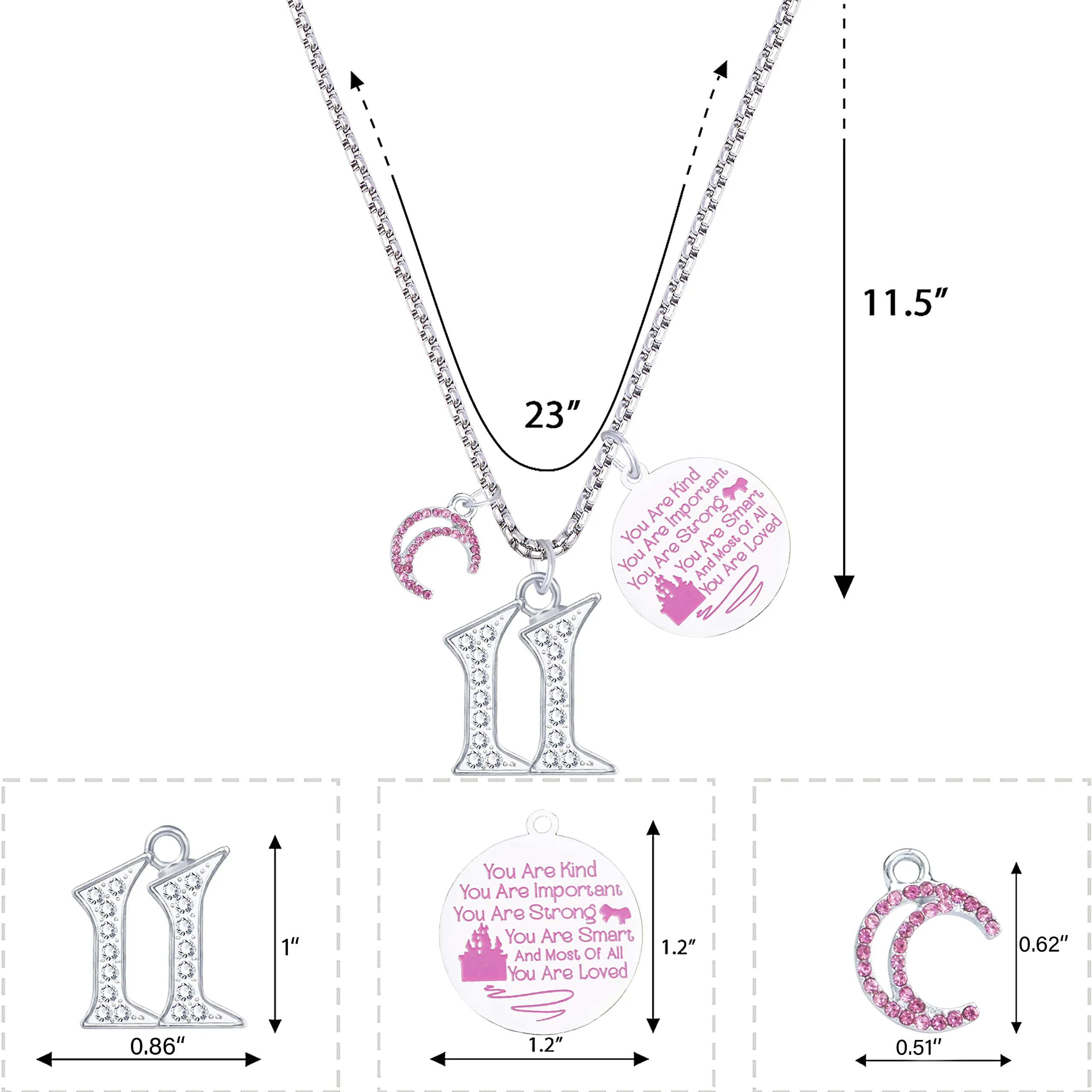 11th Birthday Gifts For Girls, 11th Birthday Charm Bracelet, 11th Birthday