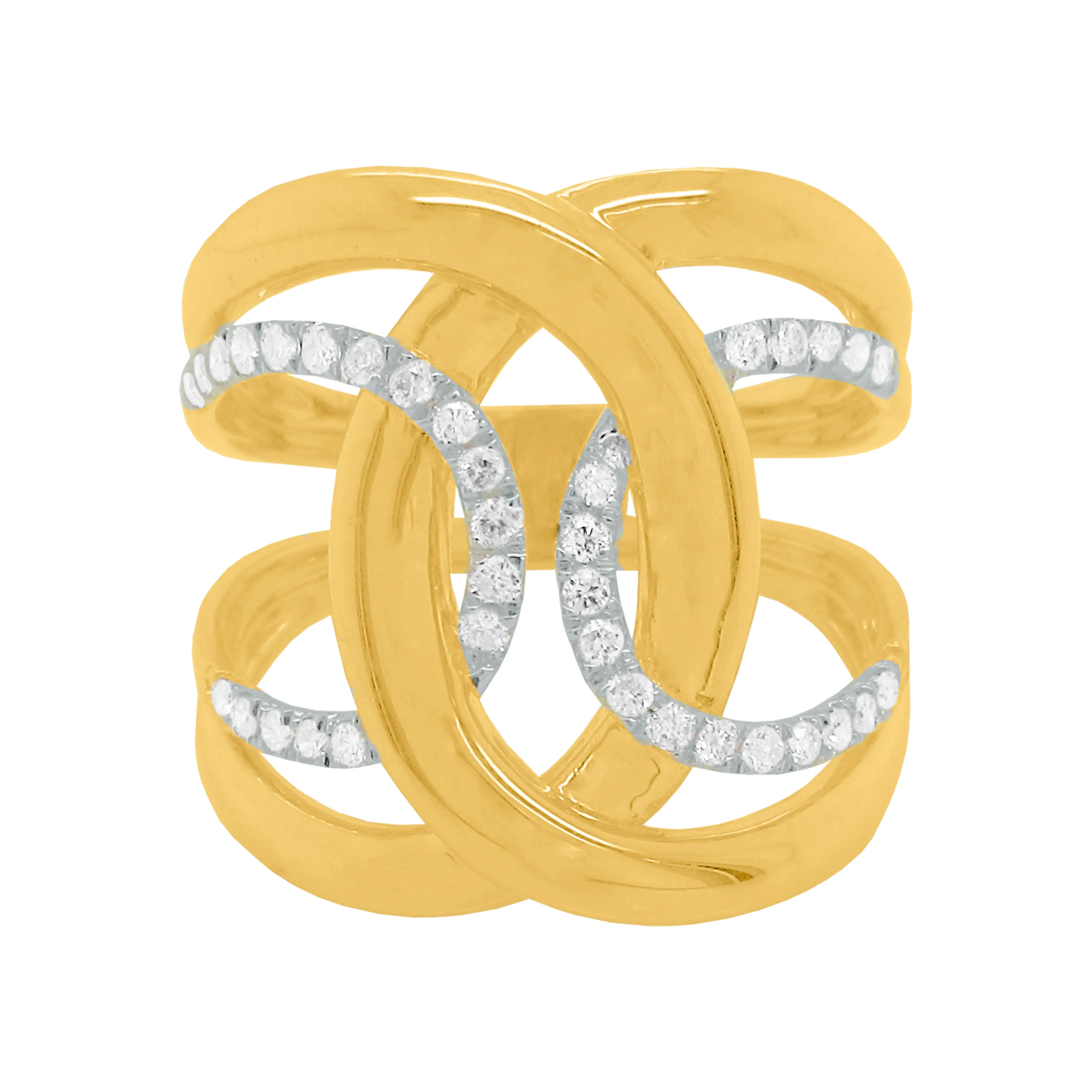 14K GOLD DIAMOND CHARLENE RING