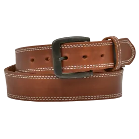 3D Belt Company Men's Brown Harness Double Stitch Belt D1137-BELT