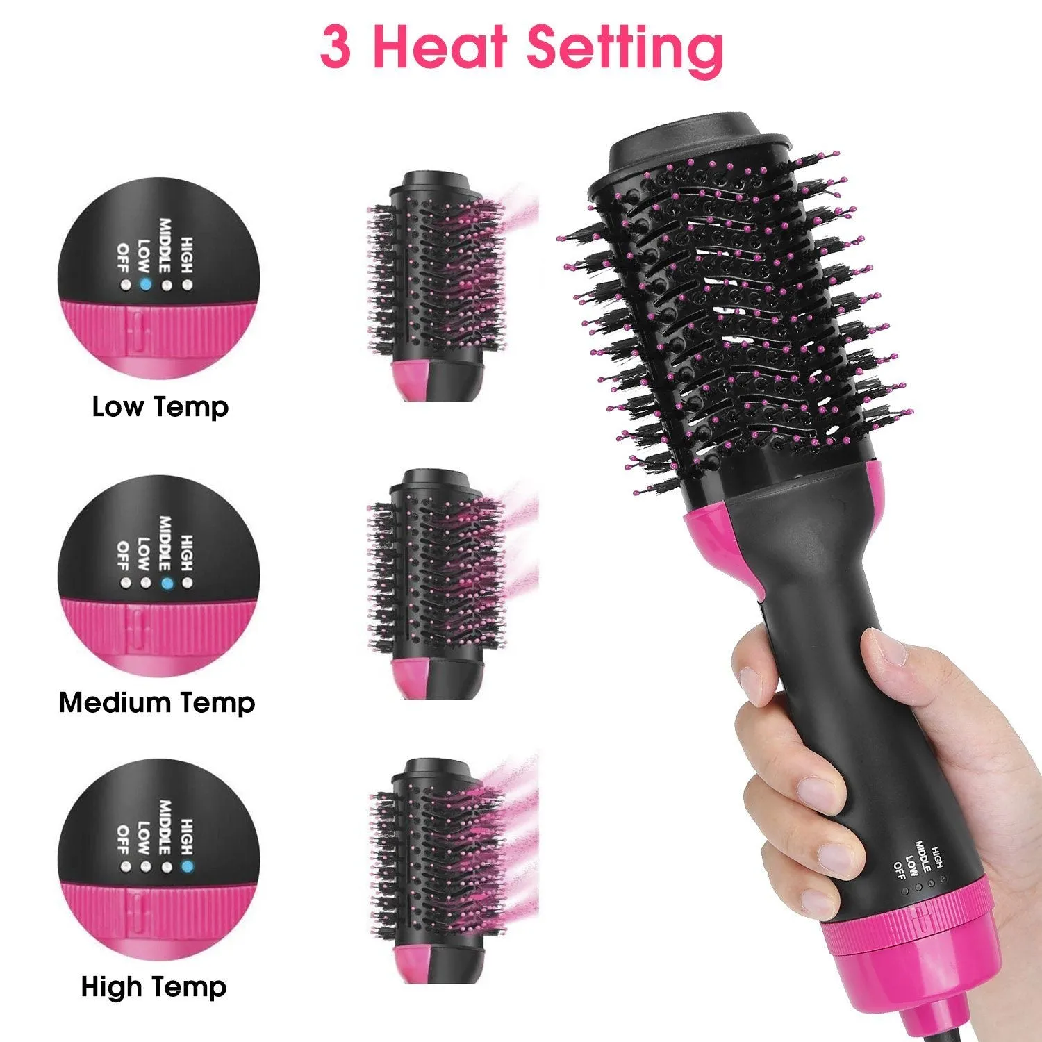 4-in-1 Hair Dryer Volumizer Brush