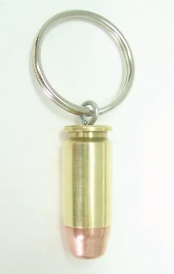 40 Caliber Brass Bullet Keychain, Real Bullet, Unique