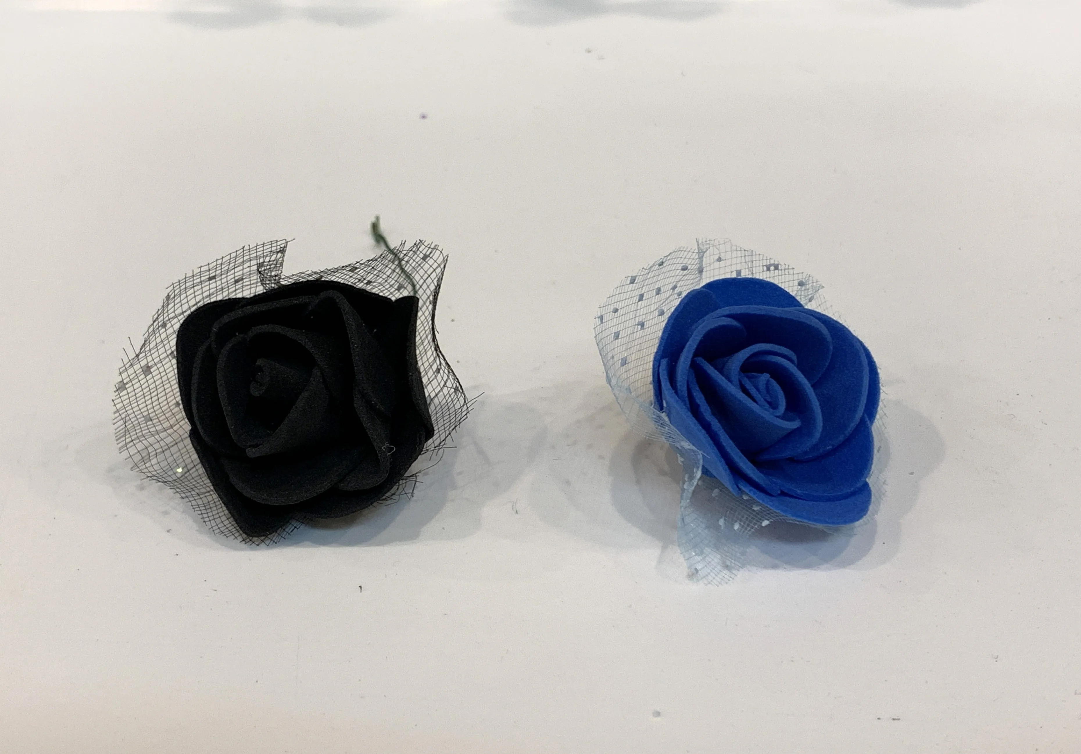 ACC0092 Small Foam Flowers (for craft project & hair accessories) 6 Colours