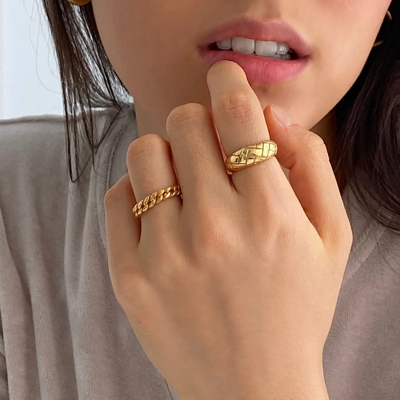 Alexa Dome Ring Gold