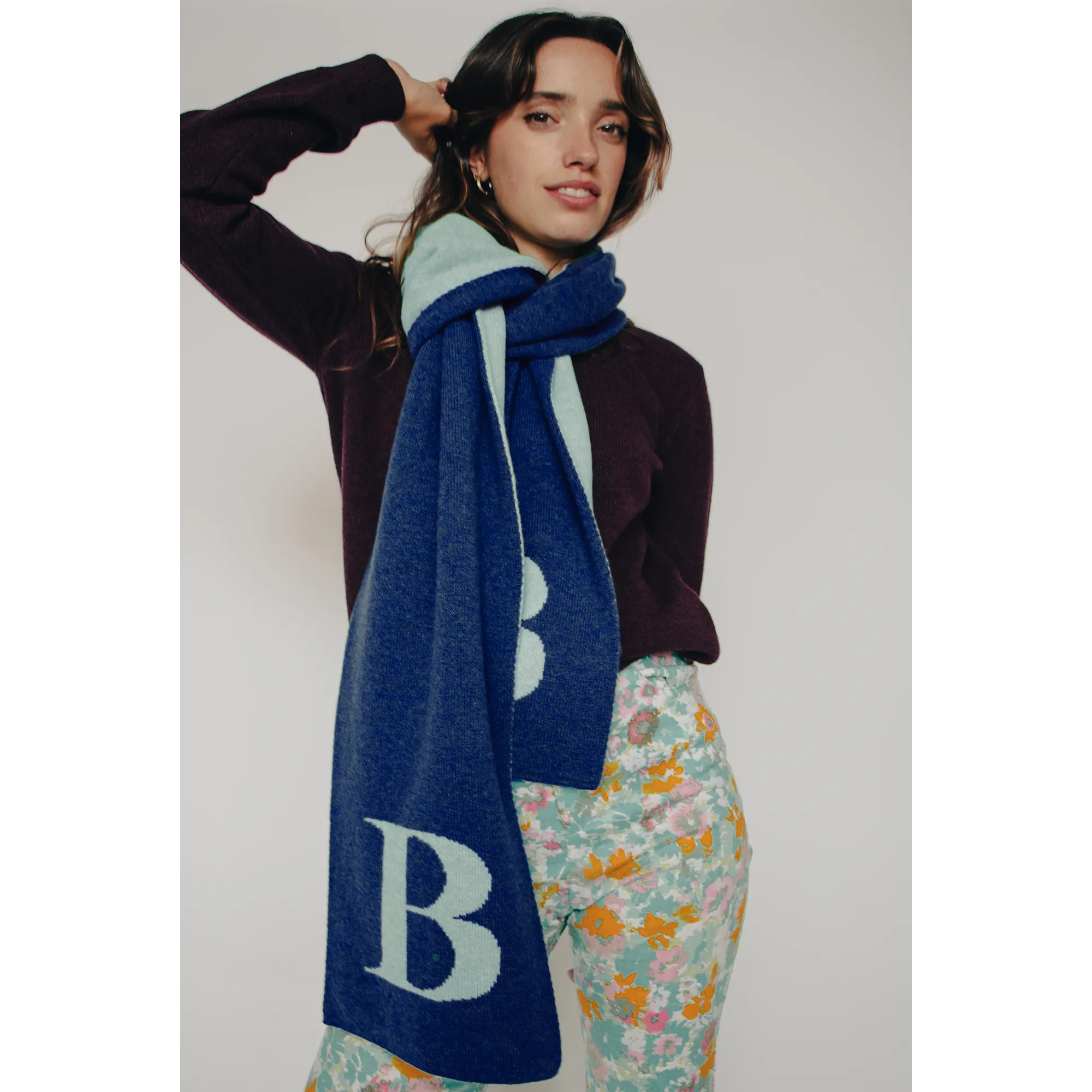 Alphabet B Scarf