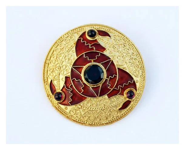 Anglo Saxon Triskelion Pin