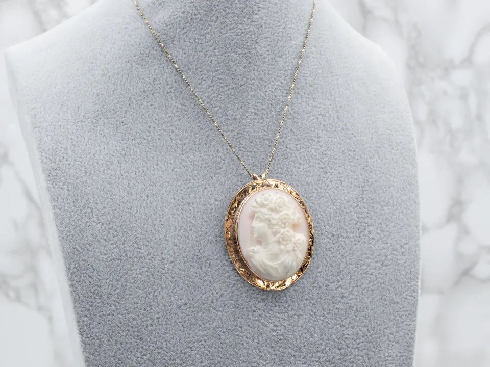 Antique Cameo Brooch or Pendant