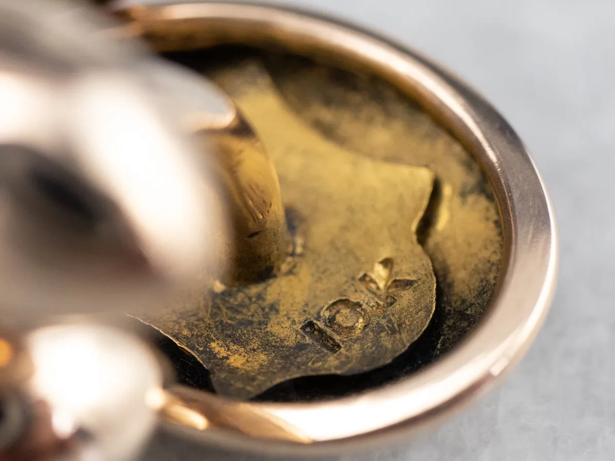 Antique Polished Rose Gold Cufflinks