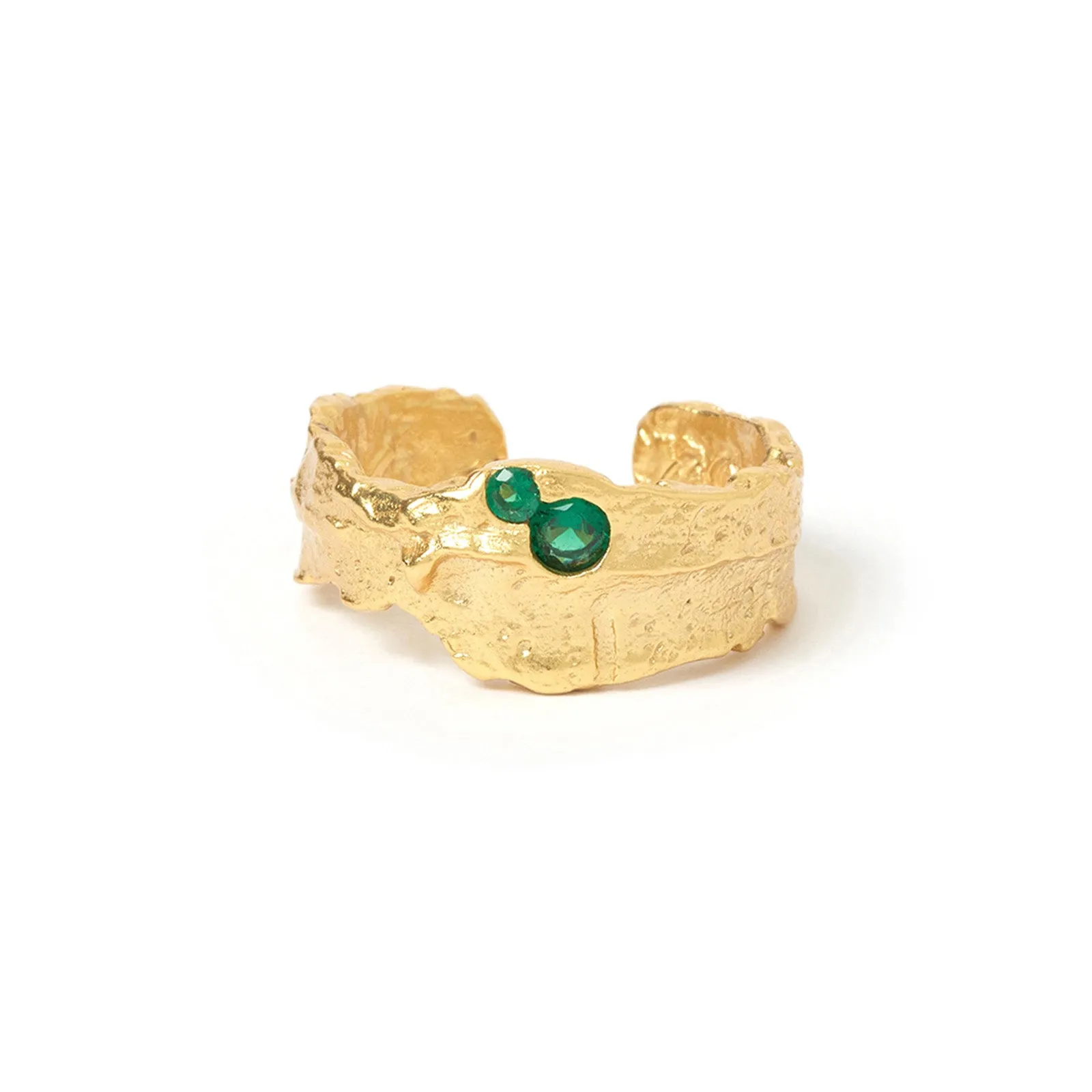 Anya Gold Ring - Emerald