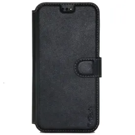 Apple iPhone 12/12 Pro  Leather Wallet Case Color Black