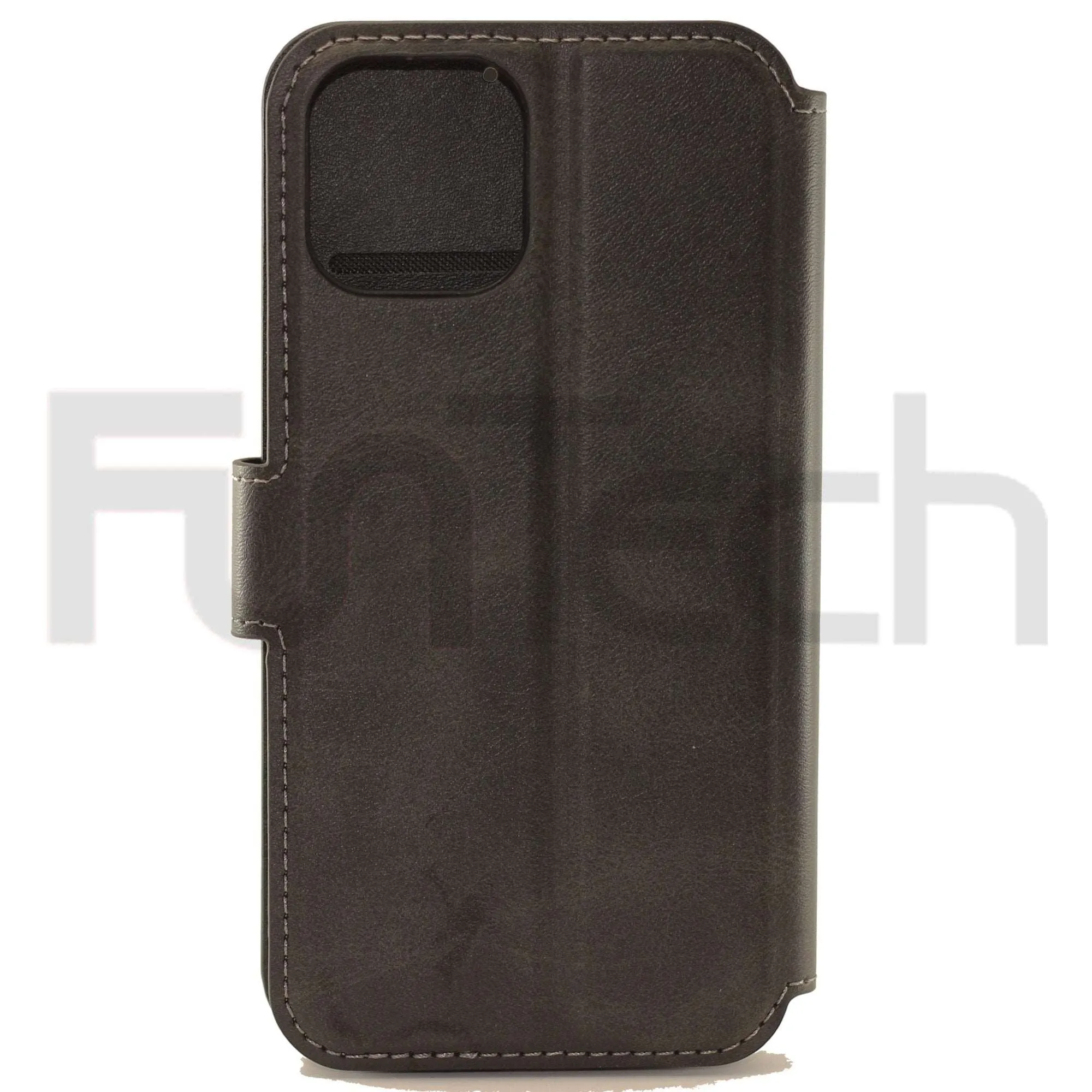 Apple iPhone 12/12 Pro  Leather Wallet Case Color Black