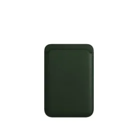 Sequoia Green Apple Leather Wallet with MagSafe Compatibility - Model Mm0X3ZeA