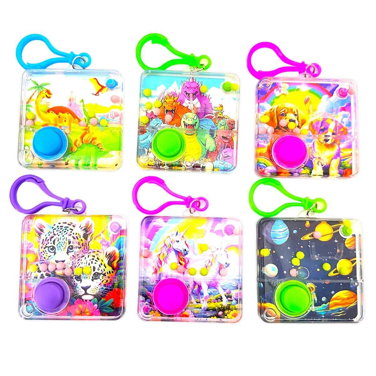 Aqua Ring Water Toss Game Keychain - 12 Pieces Per Retail Ready Display 25068