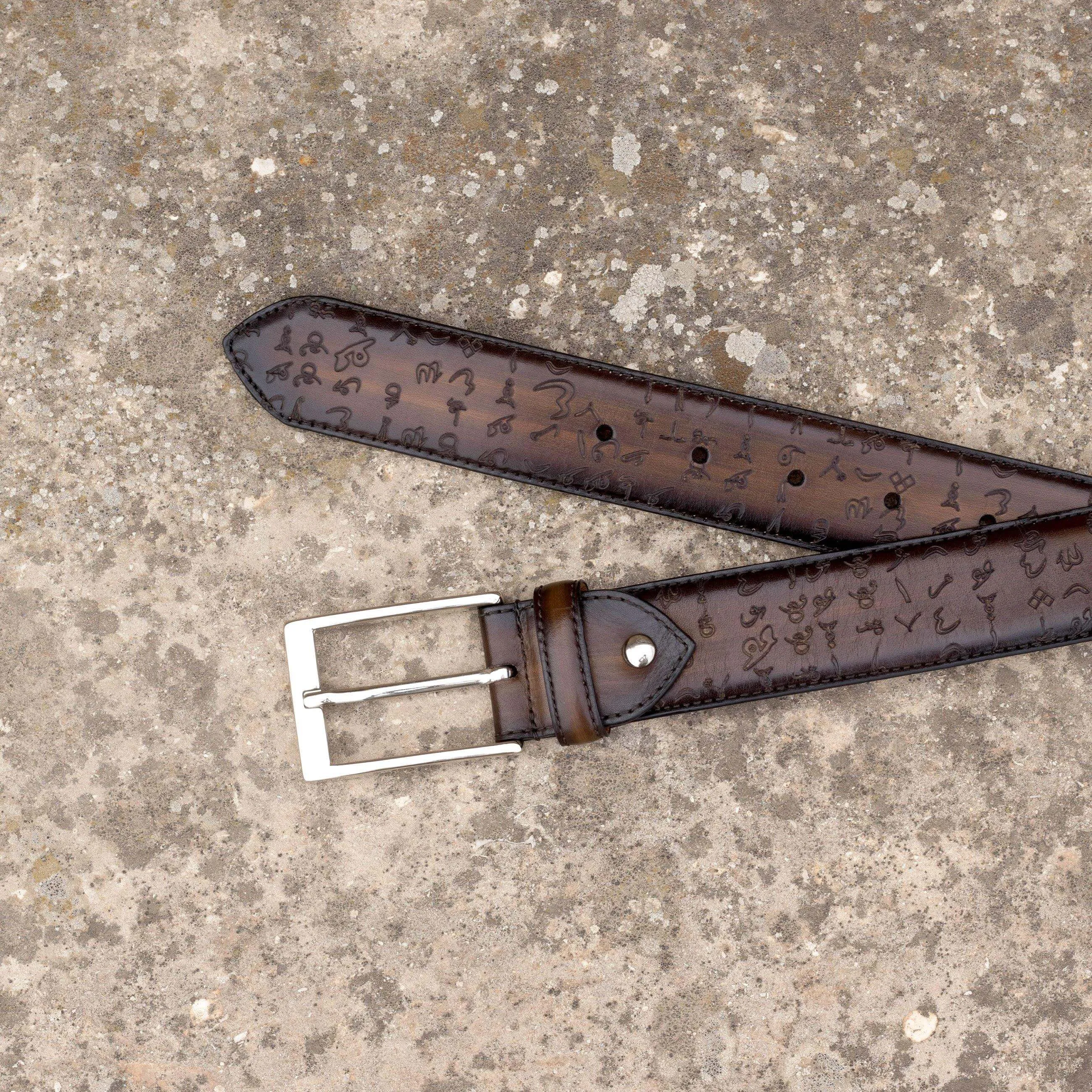 Arabic Matrix Patina Hamptons Belt