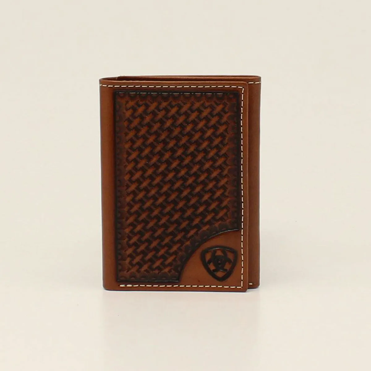 Ariat Men's Basketweave Trifold Wallet