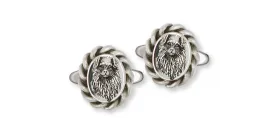 Australian Shepherd Cufflinks Jewelry Sterling Silver Handmade Dog Cufflinks AU8D-CL