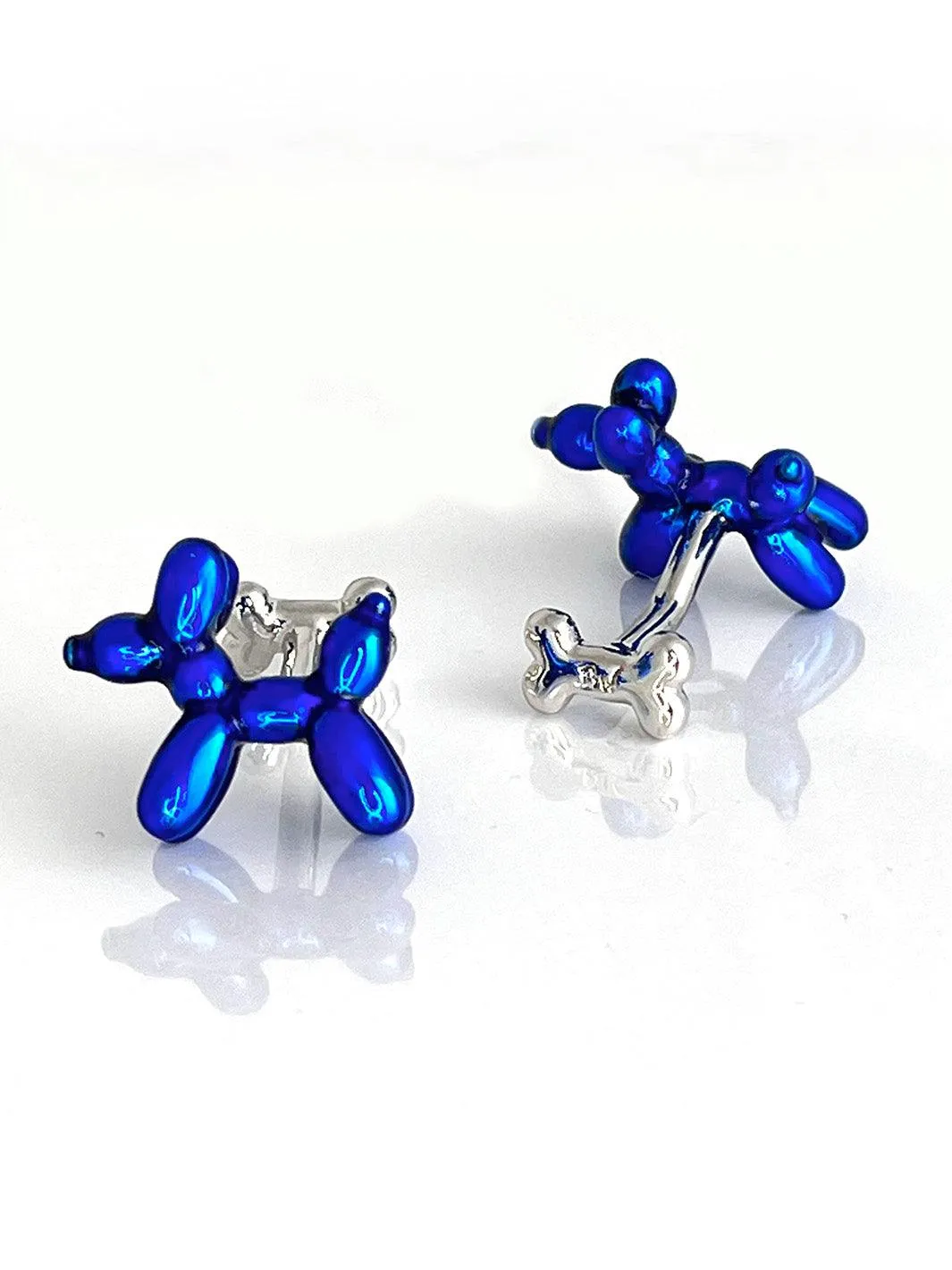 Babette Wasserman Blue Balloon Dog Cufflinks