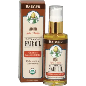 Badger Argan Botanical Hair Oil 2 fl oz