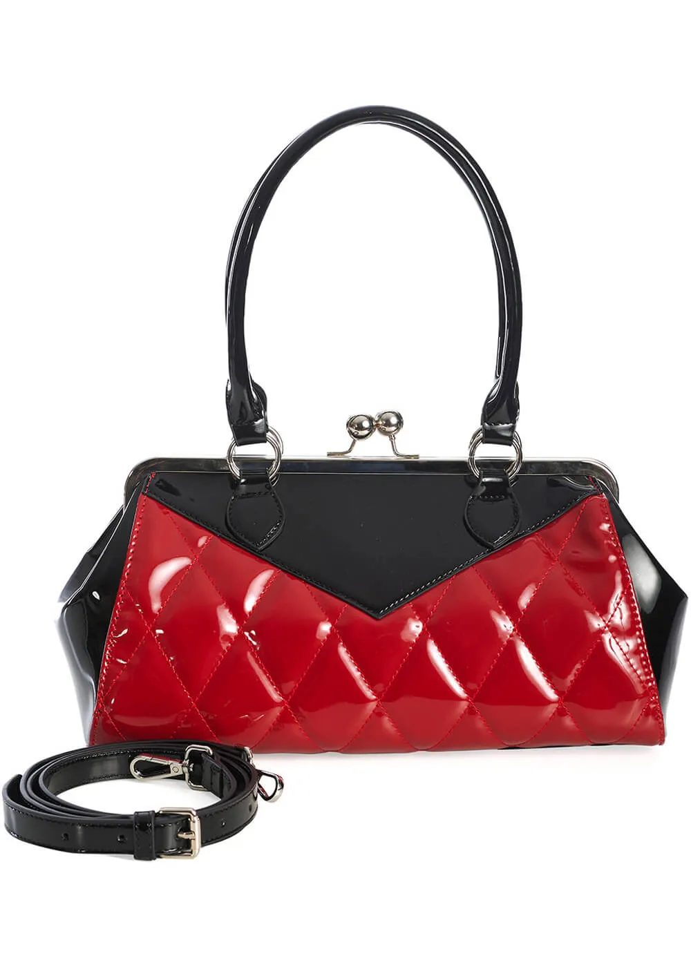 Banned Lilymae Diamond 50's Bag Red