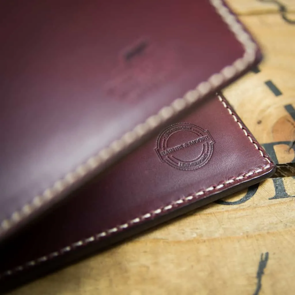 Barnes & Moore Longshore Folding Wallet - Dark Cherry