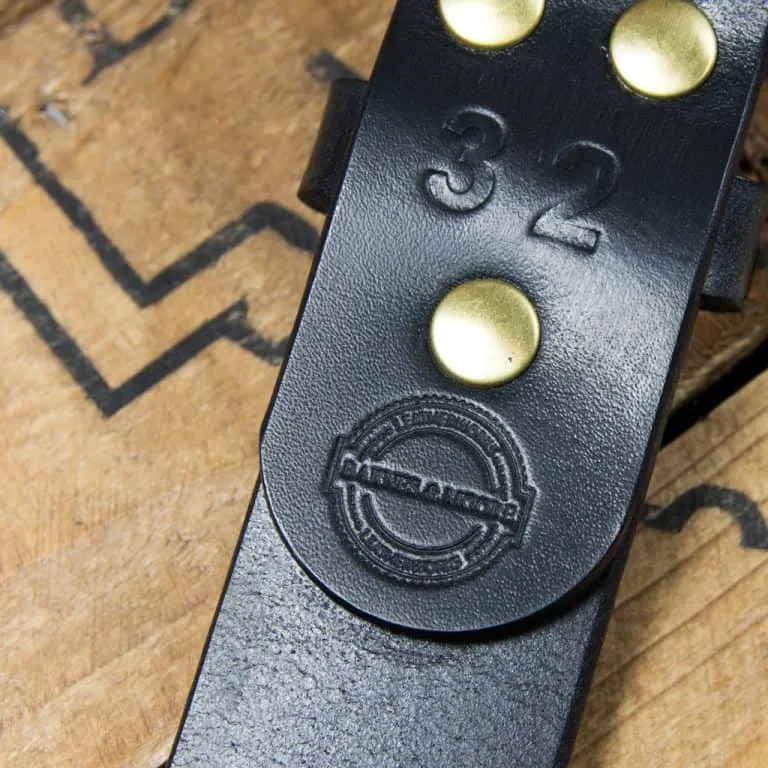 Barnes & Moore Roller Belt - Black/Brass