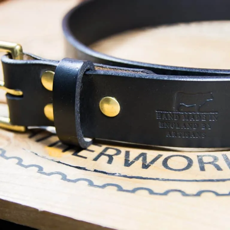 Barnes & Moore Roller Belt - Black/Brass