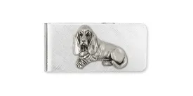 Basset Hound Money Clip Jewelry Sterling Silver Handmade Dog Money Clip BAS4-MC