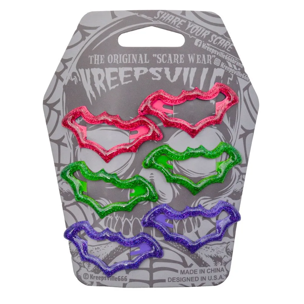 Bat Snap Hair Clips - Multi-Colors