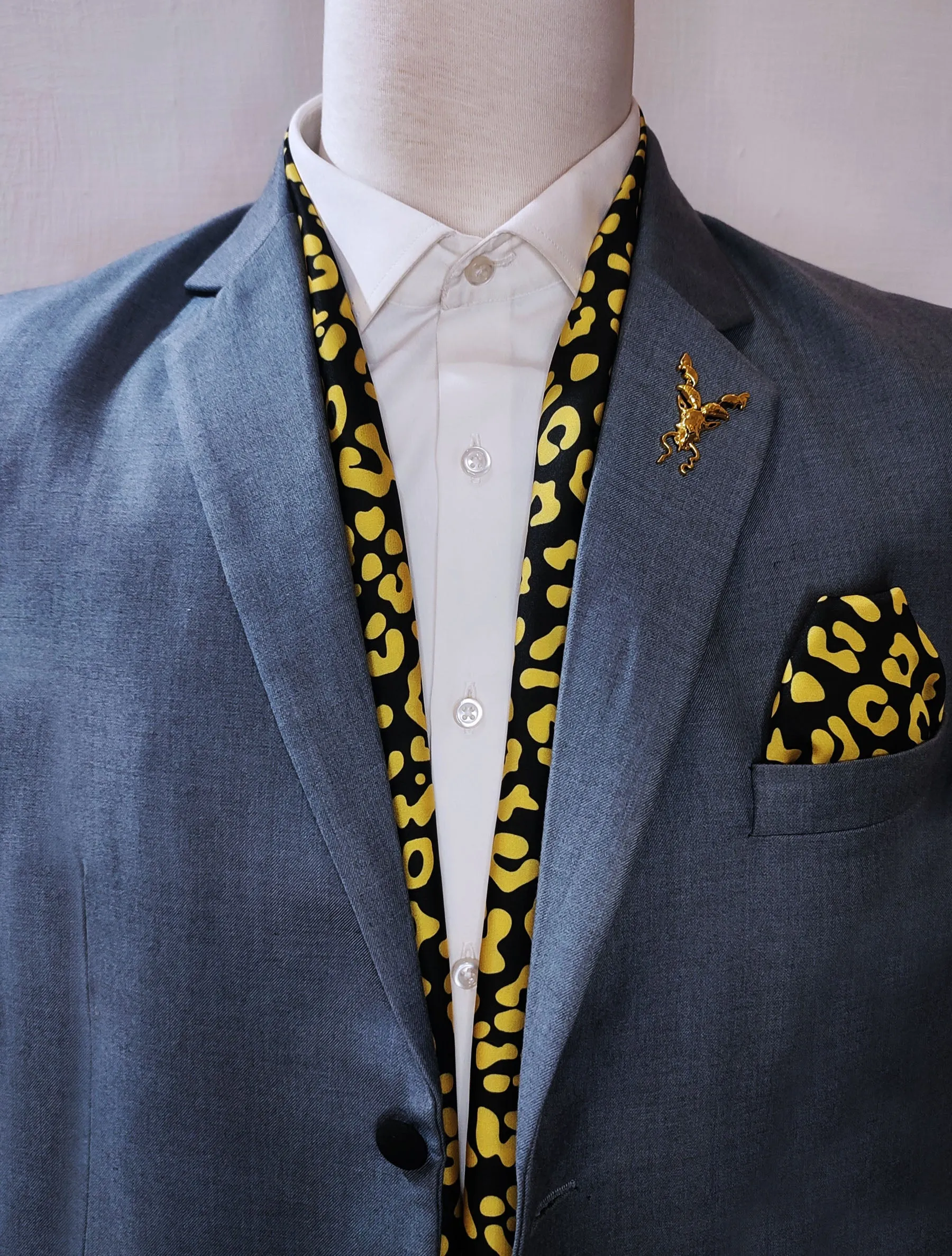 BE A CHEETAH - SILK MEN SCARVES set