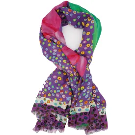 BIRTH Silk Square Scarf Neckerchief Christmas Cactus