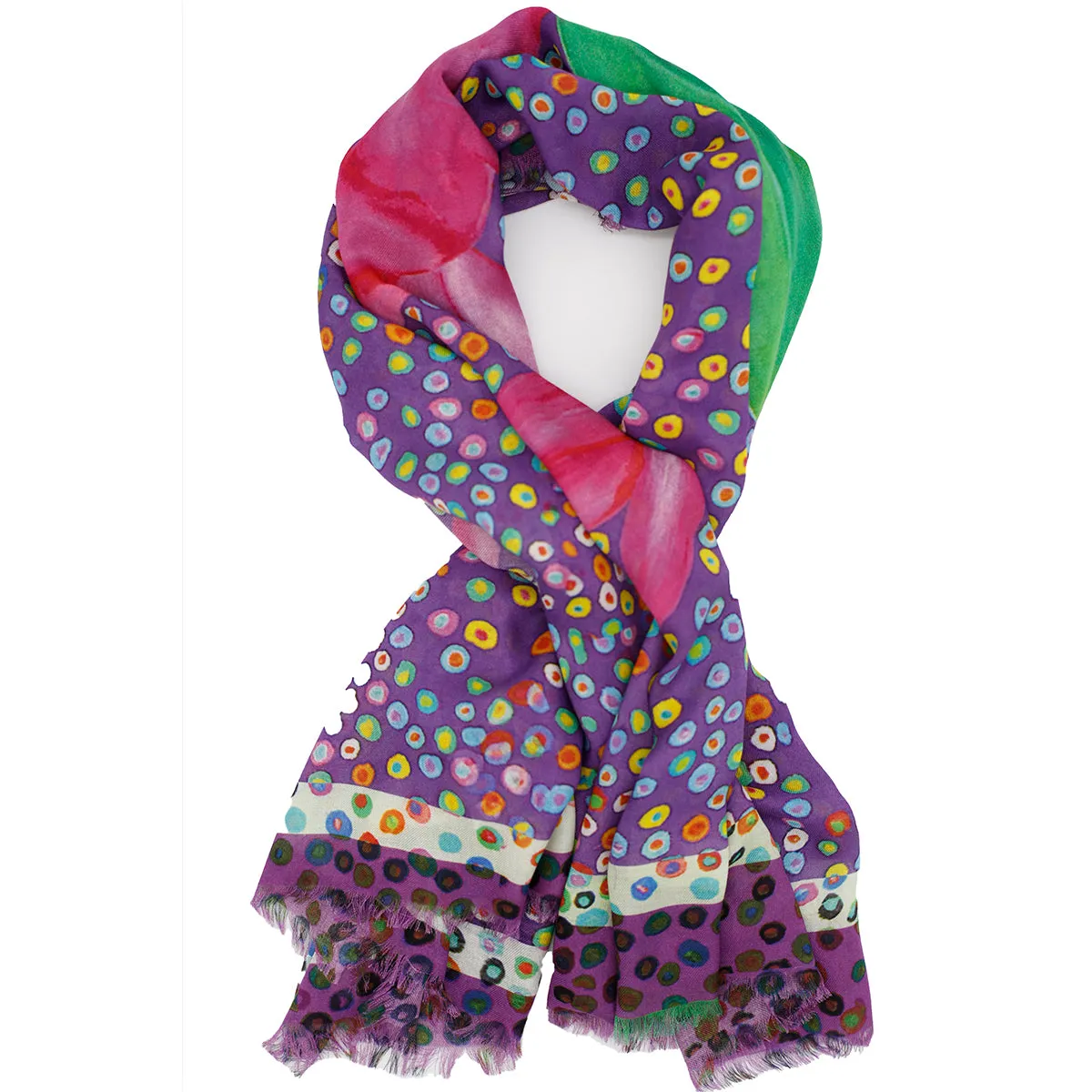 BIRTH Silk Square Scarf Neckerchief Christmas Cactus