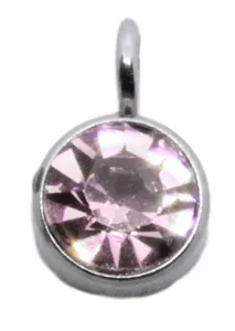 Birthstone Charm October (Engraved jewellery)