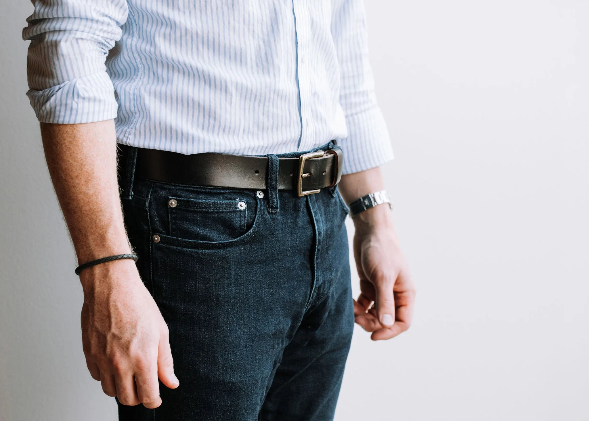 Black Chromexcel Leather Belt