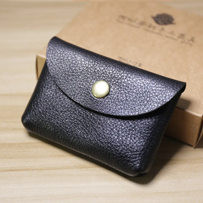 Black Cute Women Leather Card Wallet Mini Coin Wallets Slim Card Holder Wallets For Women