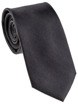 Black Self Pattern Tie, Bow Tie, Handkerchief