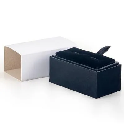 Black Velvet Jewelry Box For Cufflinks or Tie Clip