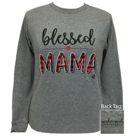 Blessed Mama-Graphite Heather LS-2222