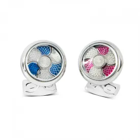 Blue and Pink Colour Change Cufflinks