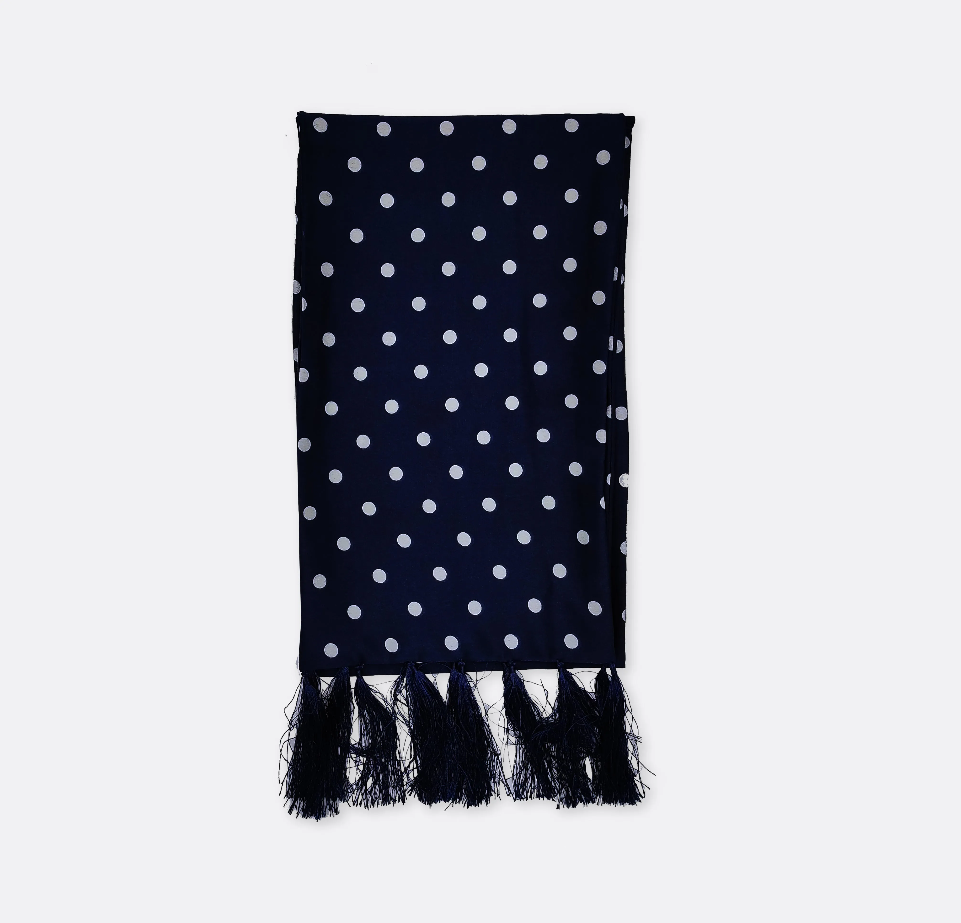 BLUE POLKA DROPS SILK MEN SCARVES