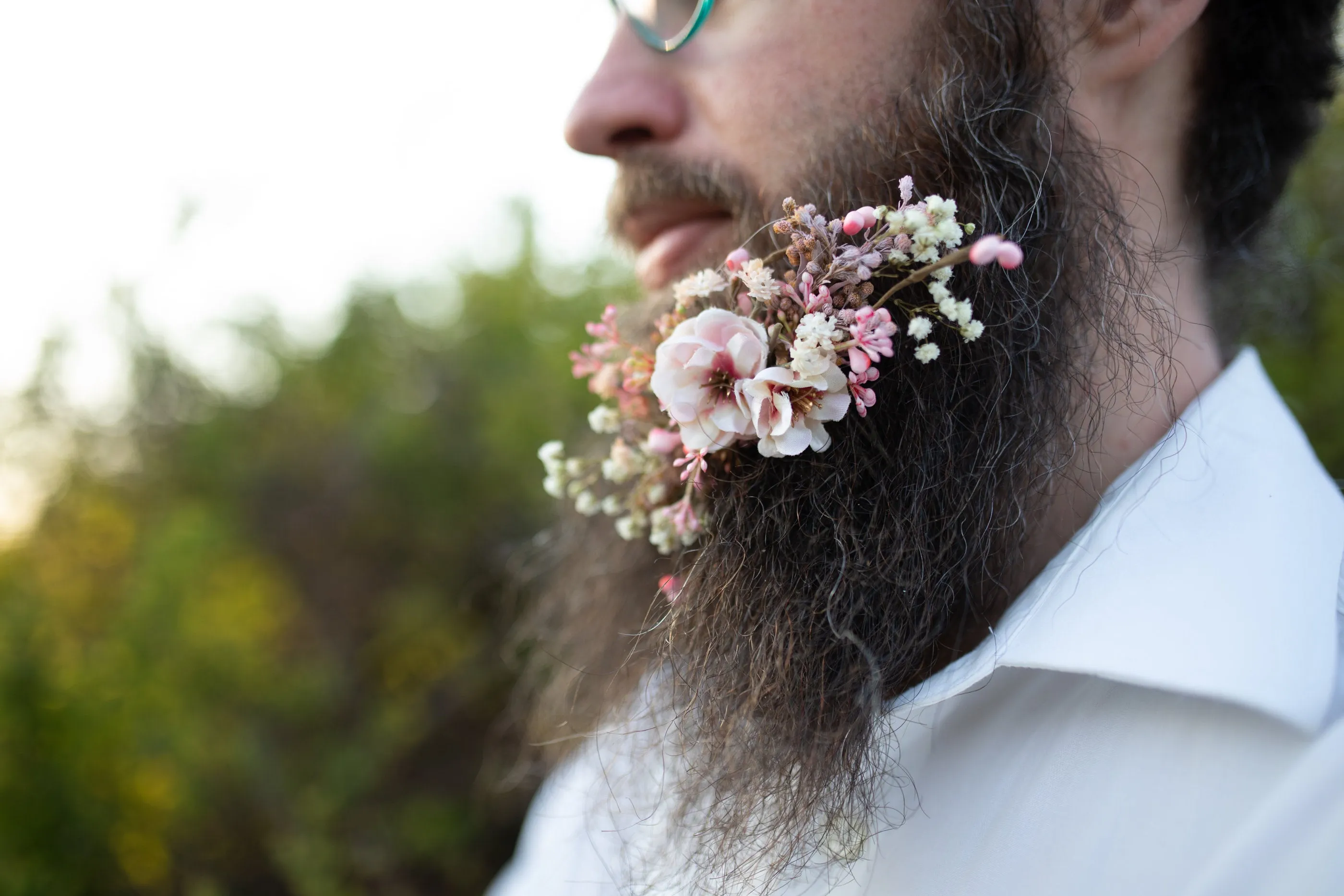 Blush and ivory flower hair comb Customisable Cherry blossom Wedding hair comb Bridal accessories Small flower comb Magaela Natural