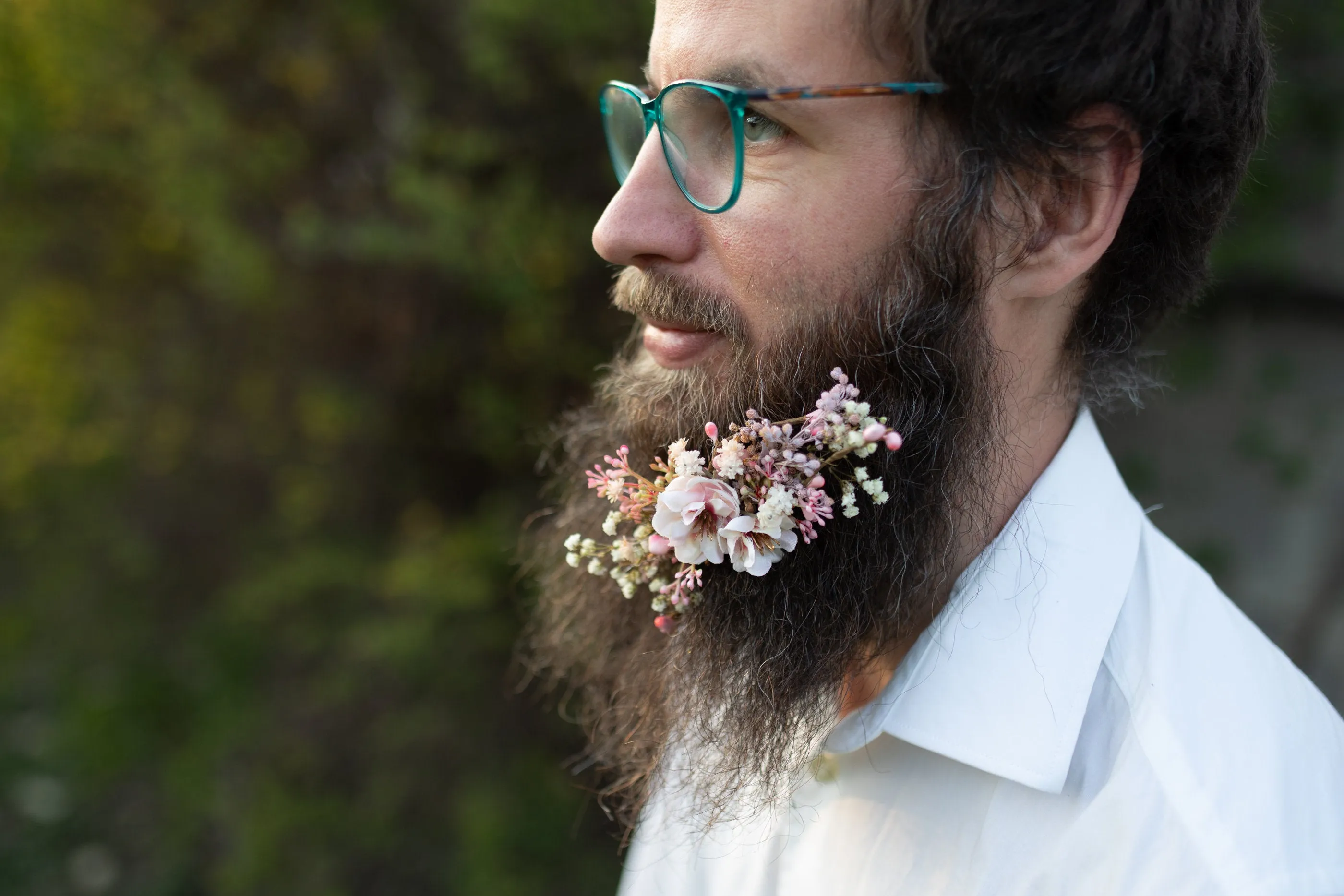 Blush and ivory flower hair comb Customisable Cherry blossom Wedding hair comb Bridal accessories Small flower comb Magaela Natural