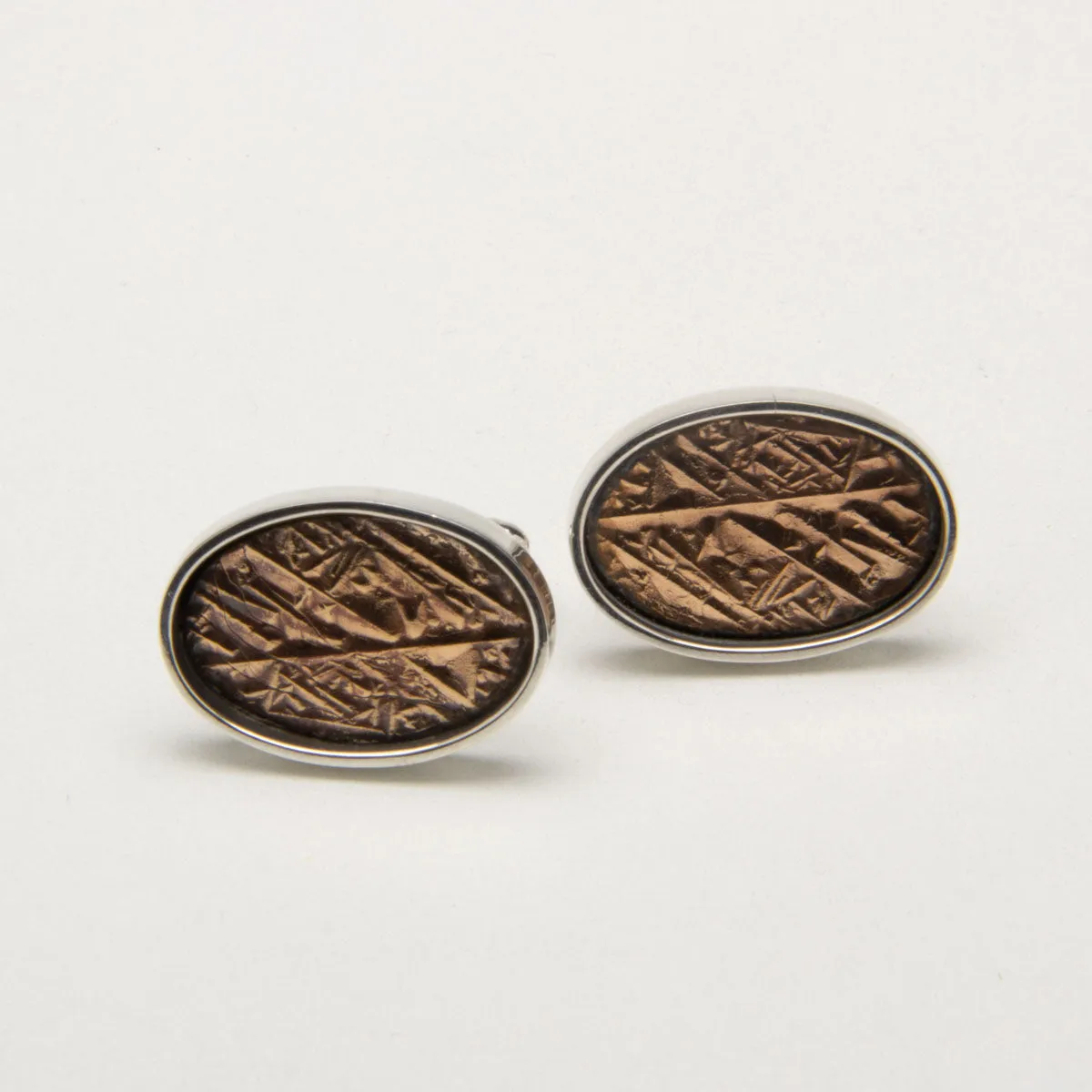 Bronze Crystal Cufflinks