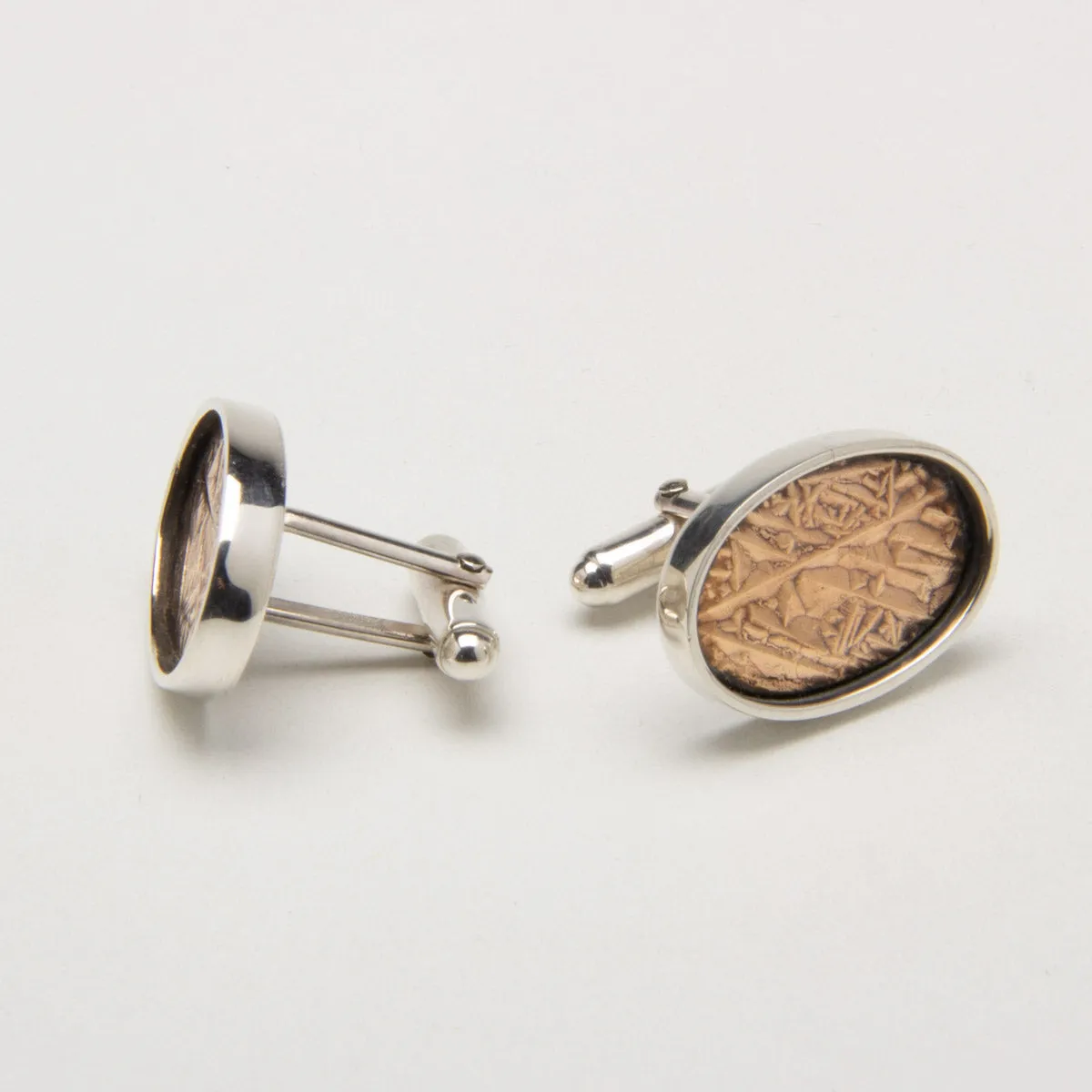 Bronze Crystal Cufflinks