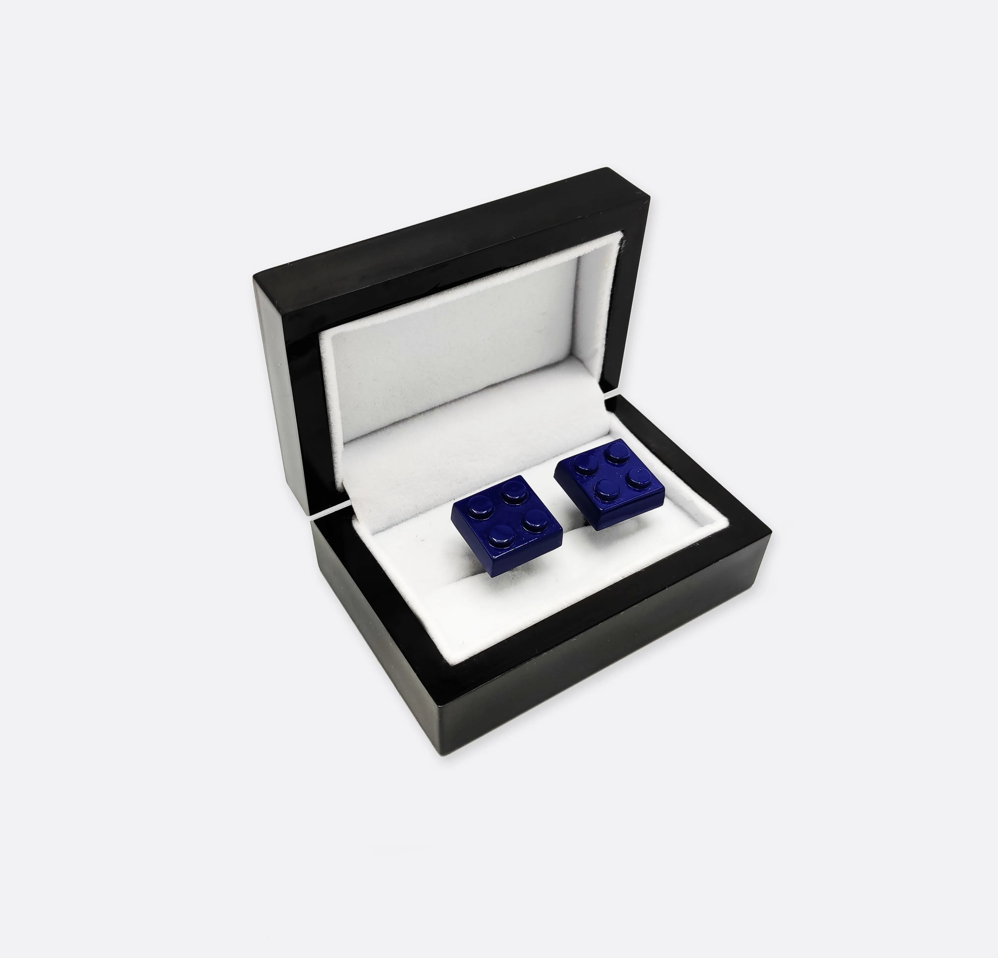 Building Block Blue – Metal Cufflinks