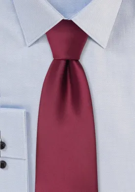 Burgundy Solid Necktie