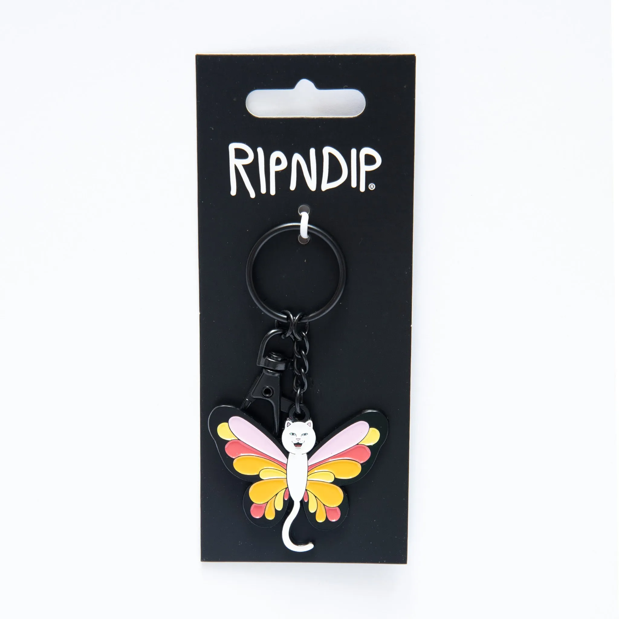 Butterfly Nerm Metal Keychain