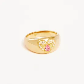 By Charlotte Connect with your Heart Ring, Gold