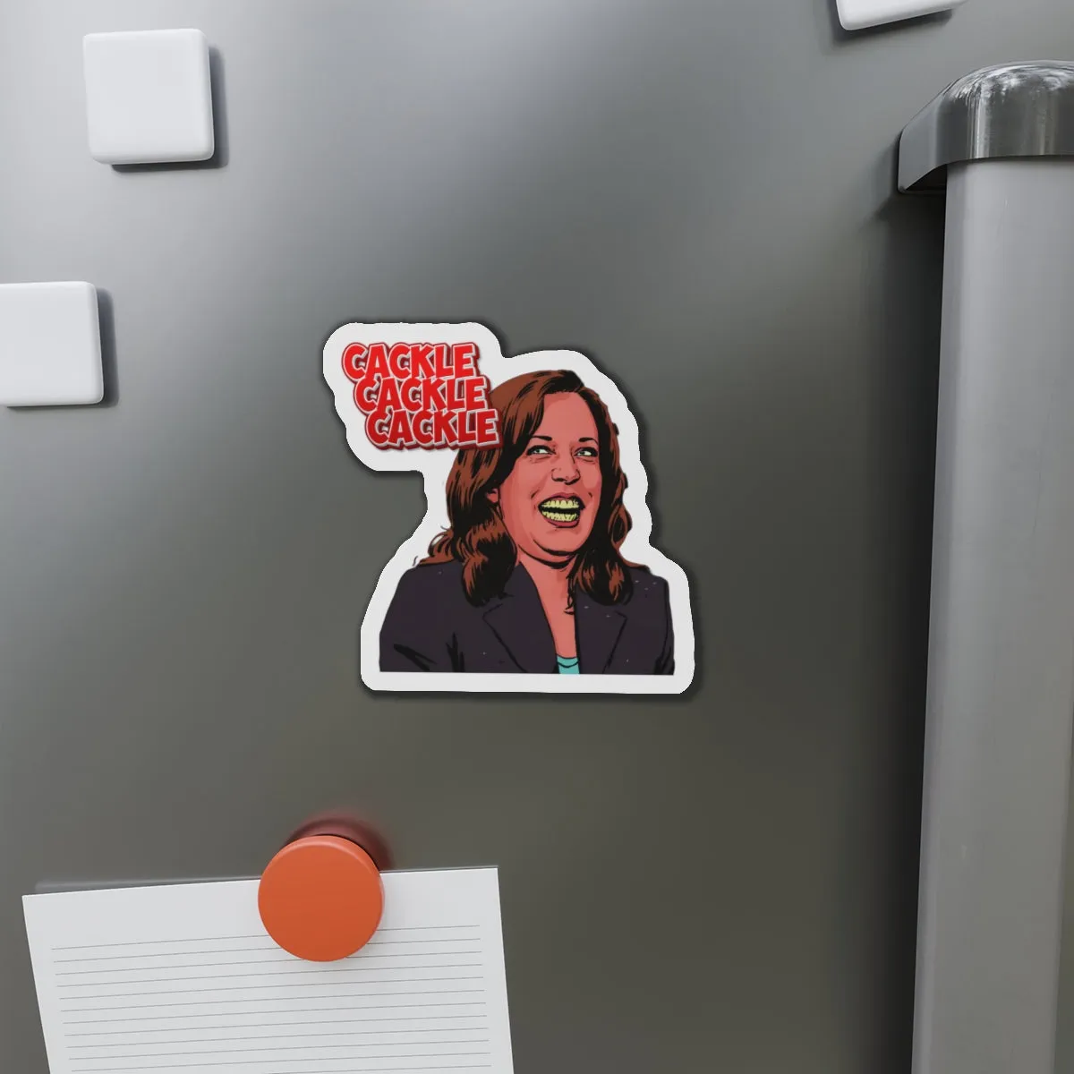 Cackling Kamala Die-Cut Magnets