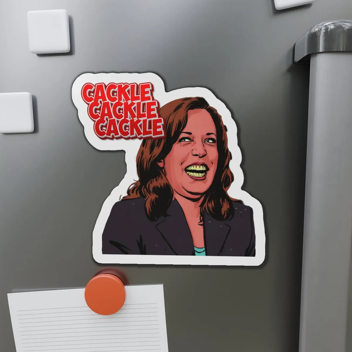 Cackling Kamala Die-Cut Magnets